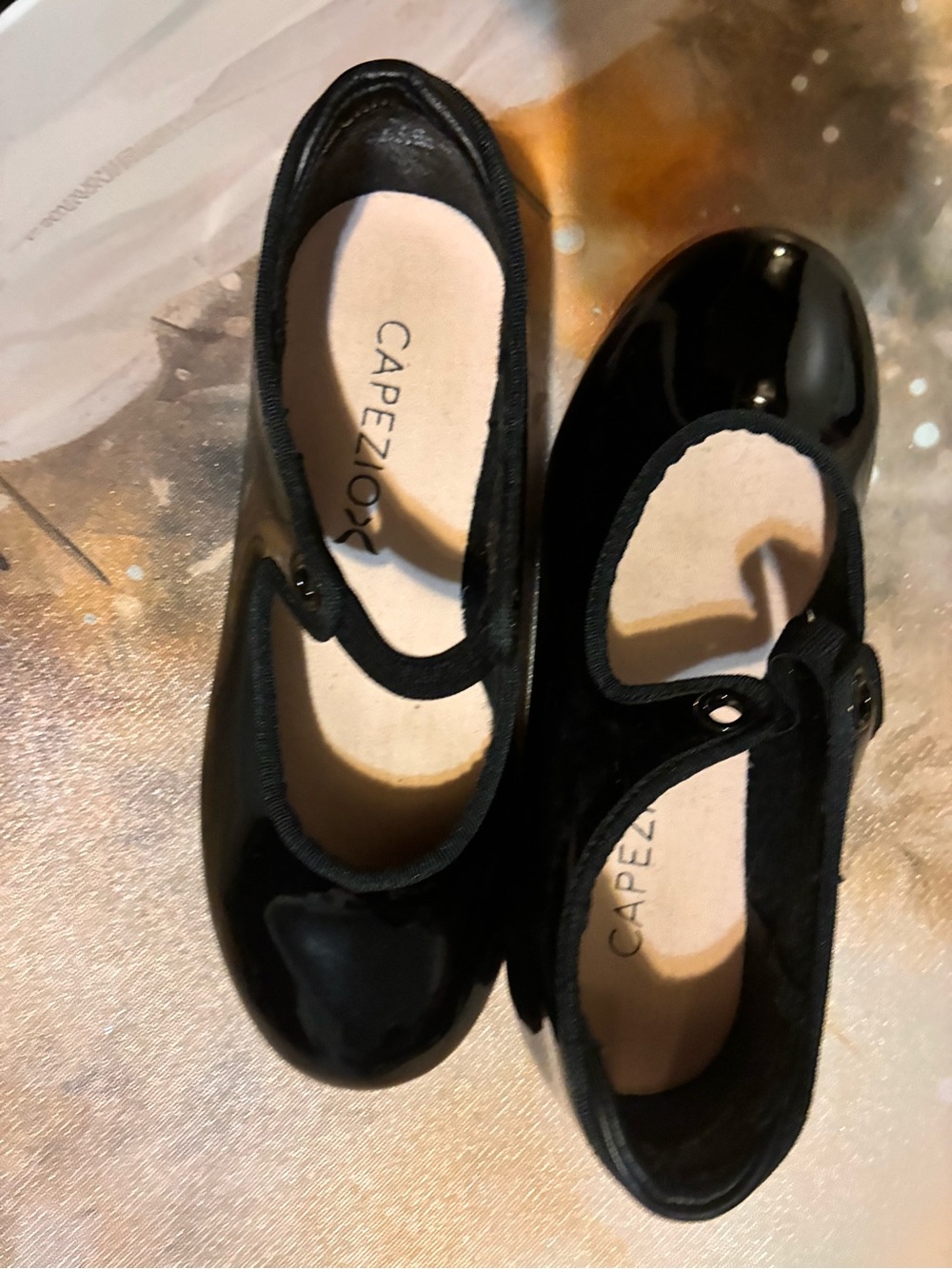 Capezio Black Patent Mary Jane Flats for Kids